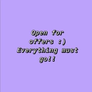 Feel free to leave a offer on whatever you like